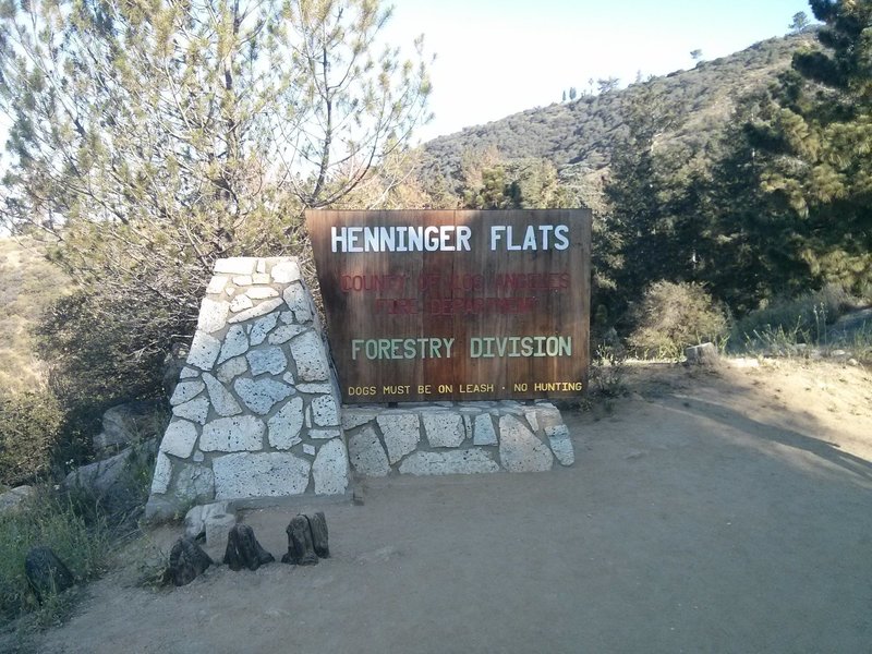 Henninger Flats Sign