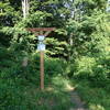 Trailhead across from parking area