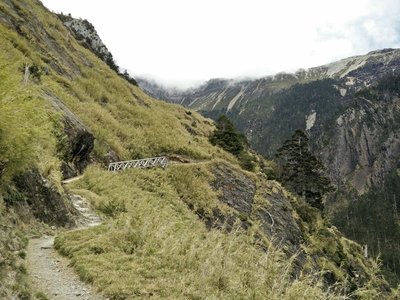 The Tatajia Trail along the contours of the hillside.