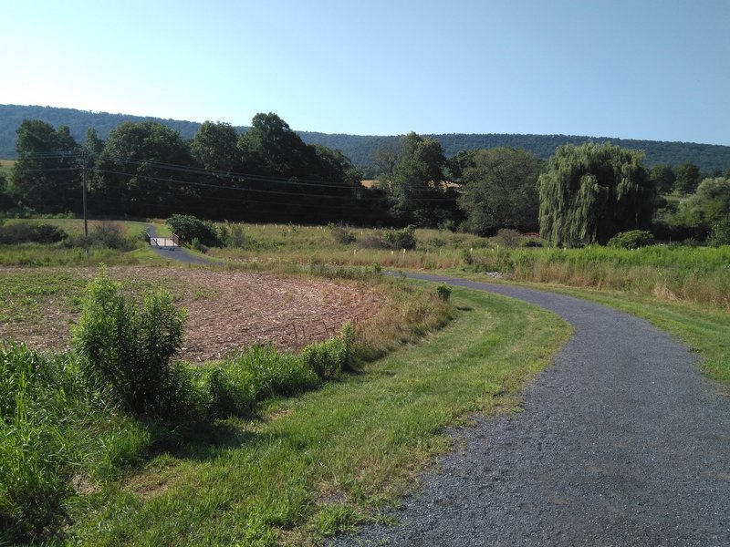 The final portion of the trail, after passing the inclined pendant.