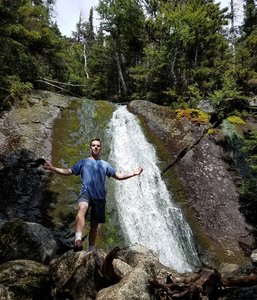 Stunning waterfall at the upper part of the Madison Gulf Trail