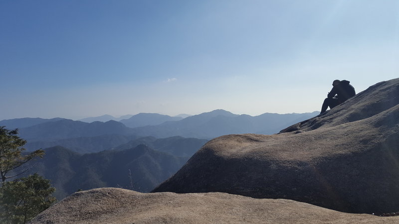 View from the middle peak