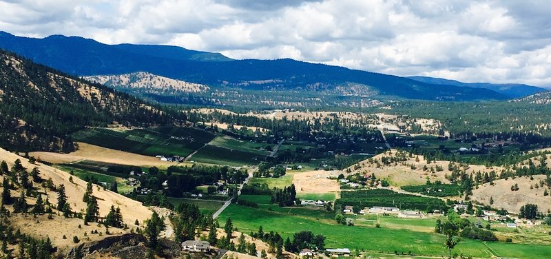 View from first lookout, which pans across Summerland.