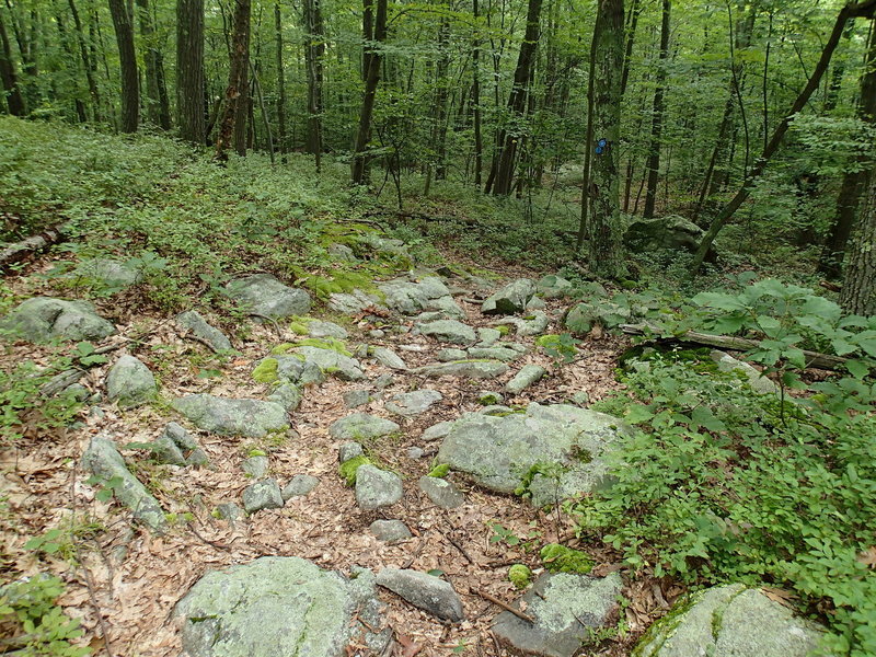 More rocks along the Wiccopee Trail.