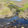 Table Mountain is an ancient lava flow, so water collects and percolates to the surface