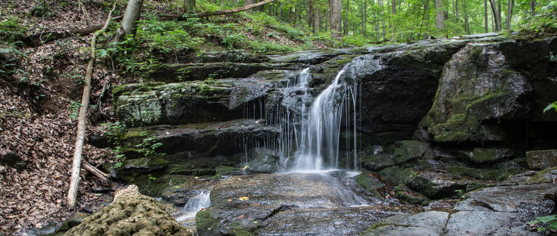 One of several cascades at the end of the trail