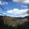 One of the few good viewpoints on the way up to the summit of Eve's Gulch trail.