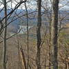 Wintertime view toward Sloppy Floyd State Park.