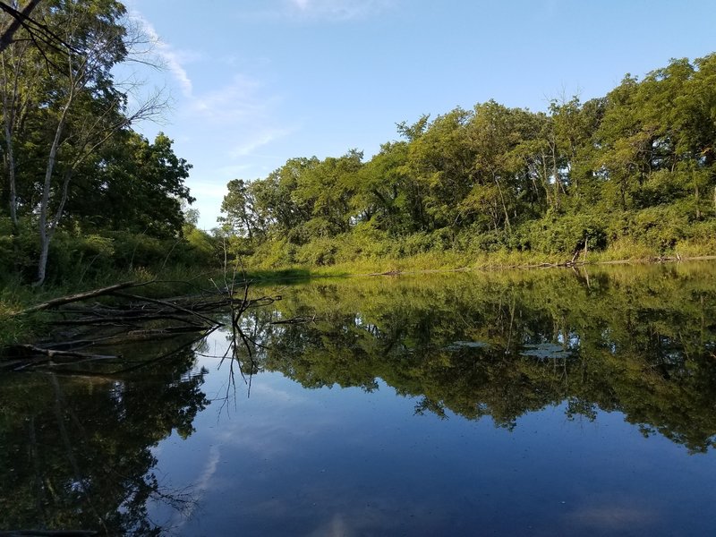 The reflection from the water was stunning.