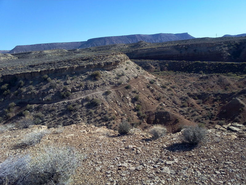 Trail going up to find More Cowbell....just don't look right