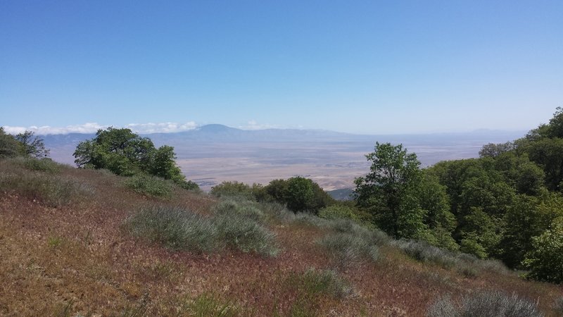 Mojave Desert and the Tehachapi Range.