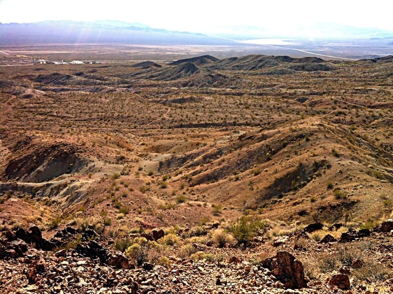 Viewpoint at the saddle connecting Ernie's and Mother to West Leg/Girl Scout