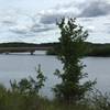 Near-trailhead view of Clarksburg Rd. bridge over Little Seneca Lake.