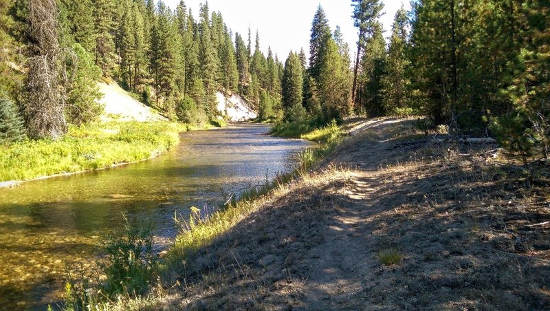 The trail along the Middle Fork.