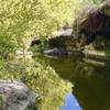 Just a few yards downstream from the Hurst Creek waterfall.