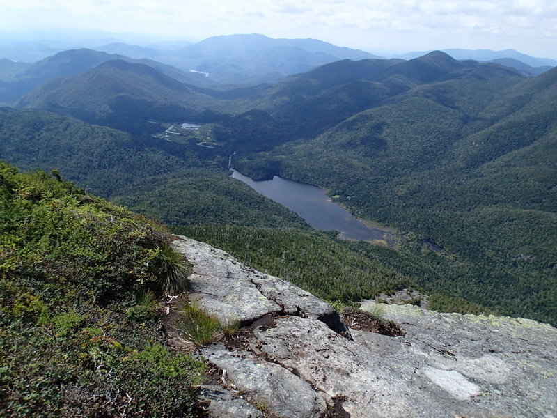 False summit, view of Lake Colden