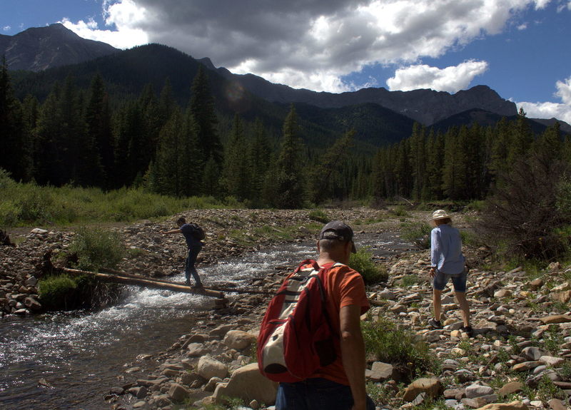 First creek crossing on Running Rain Lake Trail