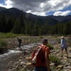 First creek crossing on Running Rain Lake Trail