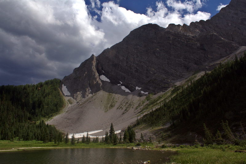 Mountain view at Running Rain Lake