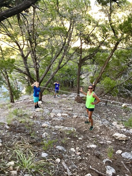 Switchbacks await on the Peninsula Pass Trail.