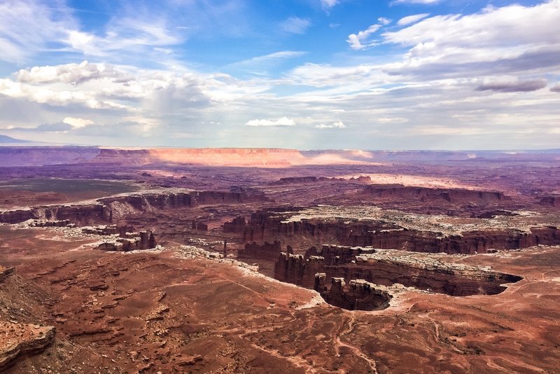 Grand View Point eastern view. Canyonlands National Park