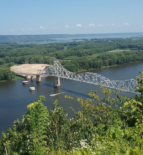 Blackhawk Bridge from Mt. Hosmer north lookout.