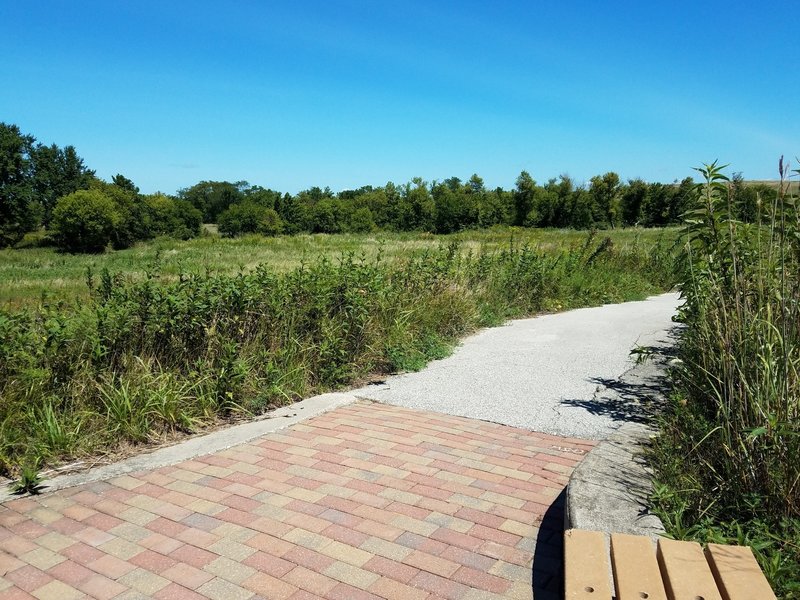 There are plenty of benches along the Tallgrass Trail for visitors to rest, and simply enjoy the view.