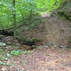 Stream crossing at the lowest point of the trail.