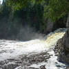 Right up close to the bottom of Two Step Falls.