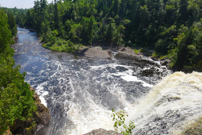 The top of High Falls - be careful!!