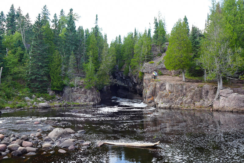 The bottom of the gorge