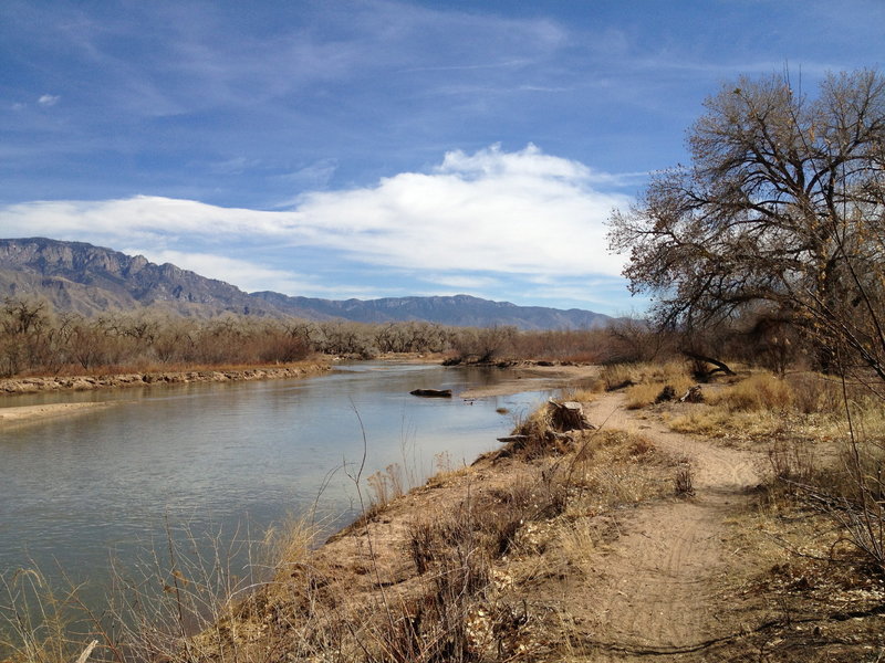 Hard to beat: singletrack, river, mountains.