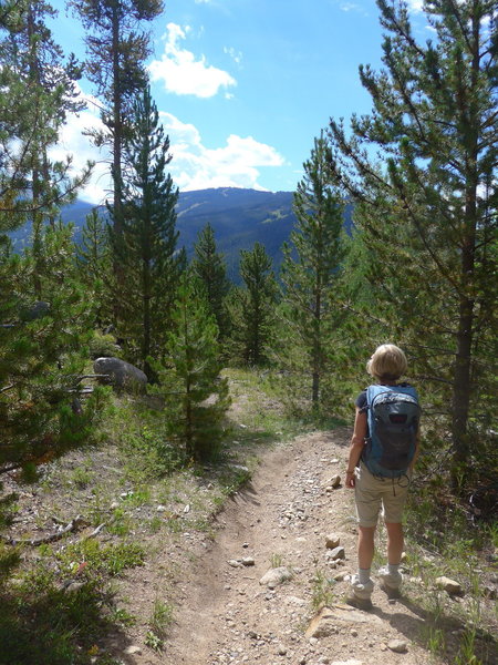 Downhill towards Keystone.