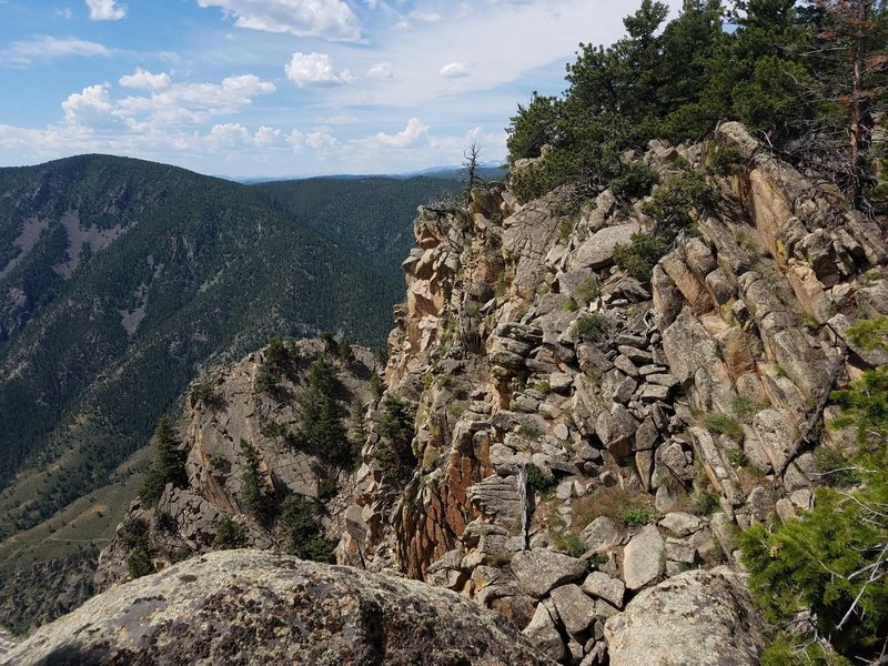 The view to the south near the the burn area.