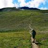 The beginning of the long slog to the top of Third Burroughs.