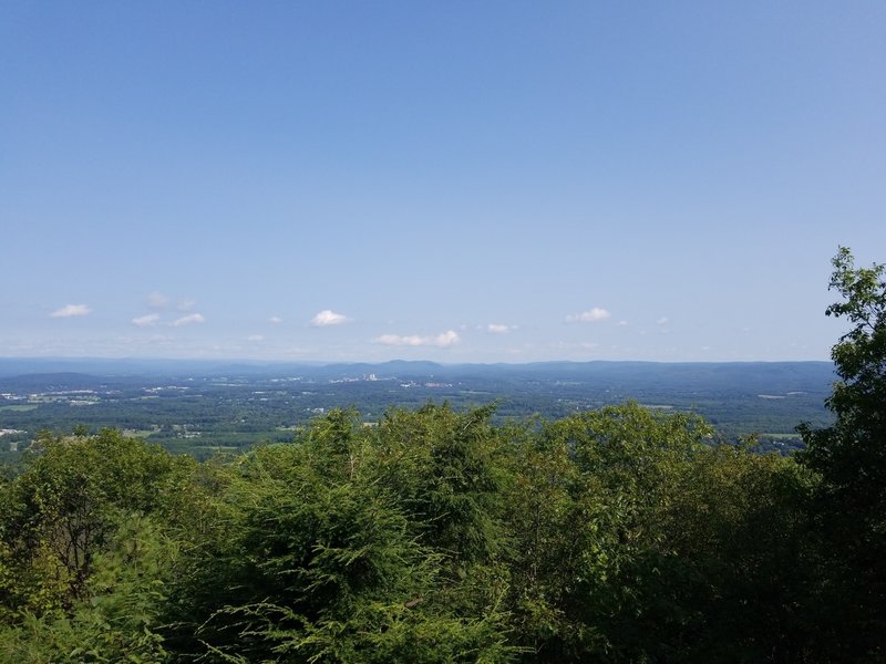 View north from Mt. Norwottock summit.