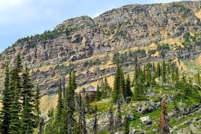 Water tank of some sort. Looking NW from the Chalet.