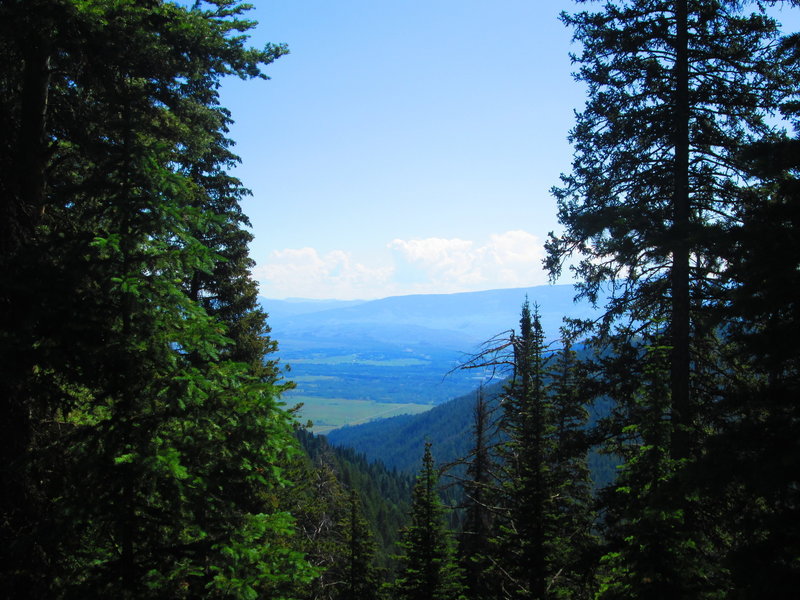 The view from the final descent on Arrow Trail.