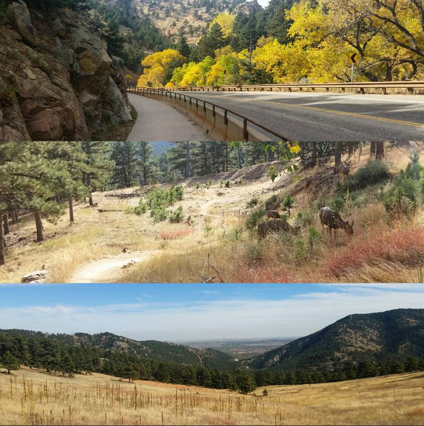 Progression of the Betasso climb in three shots.