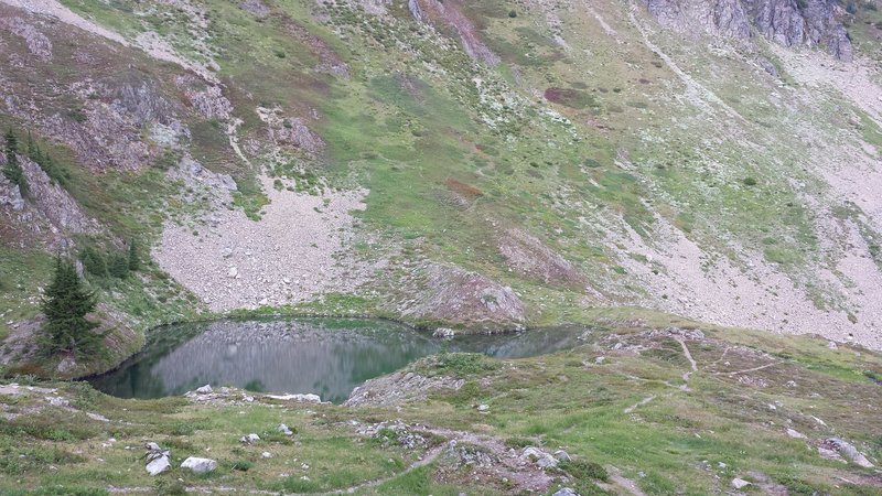 View of the Lake and campground upon approach.