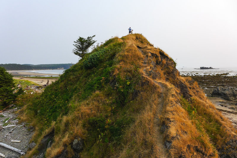 The evening sun kissing Sand Point