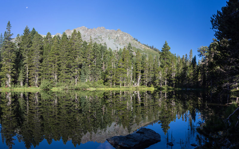 Amazing reflection of Mount Tallac in Floating Island Lake