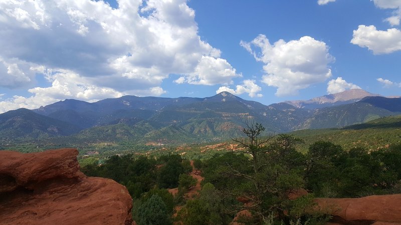 The Front Range of the Rocky Mountains as seen from Palmer Trail.