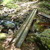 Cross a stream where the Fahnestock Trail joins the the School Road Trail