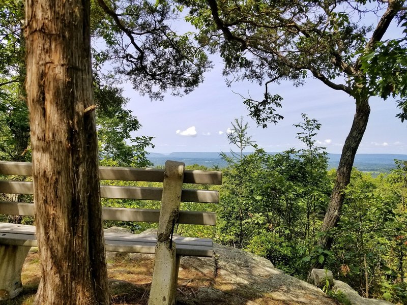 Bench at a beautiful overlook