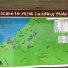 First Landing Trail Info at the trailhead kiosk.