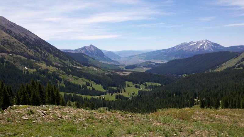 Views of Gothic Peak, Mt. Crested Butte and Whetstone Peak