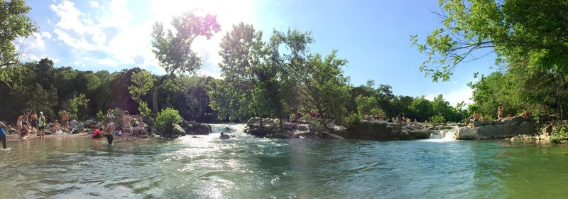 Barton Creek is lots of fun. Keep a good eye on your dogs and kids when playing the little waterfalls :)