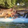 Zilker Park Barton Springs spill out...leading out the Barton Creek finger. Such a blast for the kids. Super refreshing spring water! The spring itself is on the upper other side of this spill out.