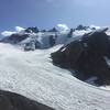 The view from the Hoh Trail - Lateral Moraine looking down on the Blue Glacier and up towards Mt. Olympus. Taken 8/26/2017